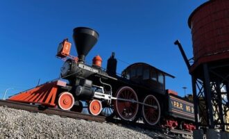 Black Steam Engine at Trails End