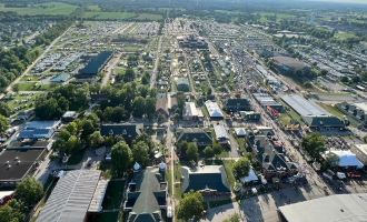Aerial shot of the Missouri State Fairgrounds