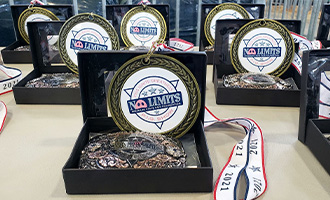 No Limits P.I.Gs Show medals on display