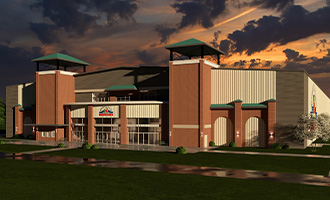 A rendering of the new Michael L. Parson Arena